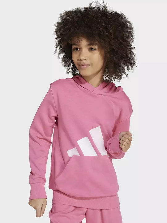 Kids Sweatshirt with Hood and Pockets Fuchsia