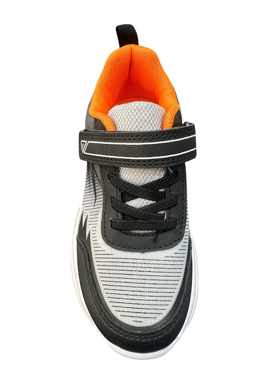 Παιδικά Sneakers με Σκρατς & Φωτάκια Γκρι