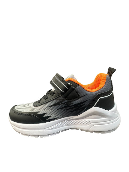 Παιδικά Sneakers με Σκρατς & Φωτάκια Γκρι