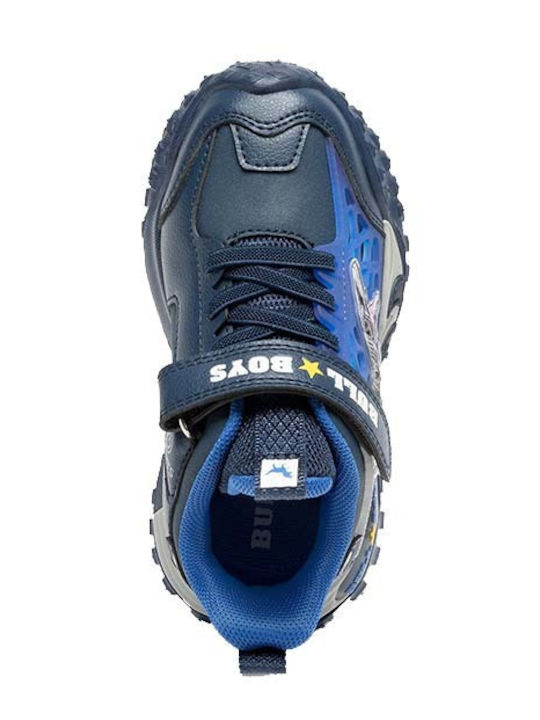 Kinder Sneakers mit Klettverschluss & Lichtern Blau