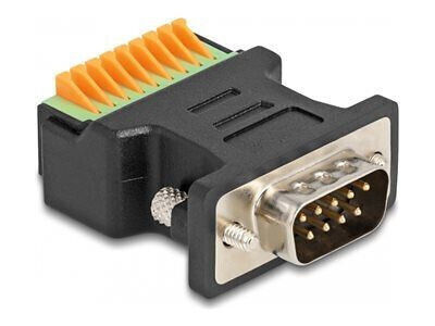 Αντάπτορας Serial Delock D-sub 9 St > Terminalblock Drucktaster