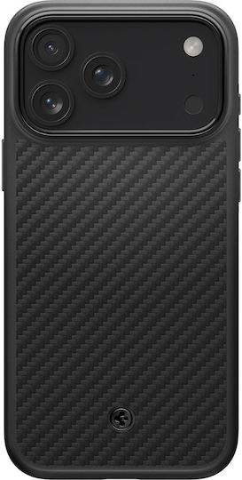 Spigen Enzo Aramid Umschlag Rückseite Aramid Fiber Schwarz (iPhone 17 Pro)