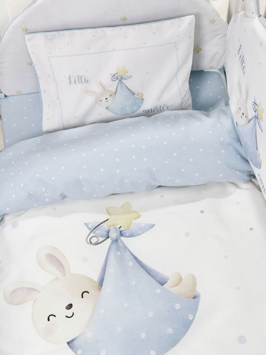 Nima Set Copertă de Pătuț cu Față de Pernă Little Multicoloră 110x145cm. Nima Set Copertă de Pătuț cu Față de Pernă Little Multicoloră 110x145cm.