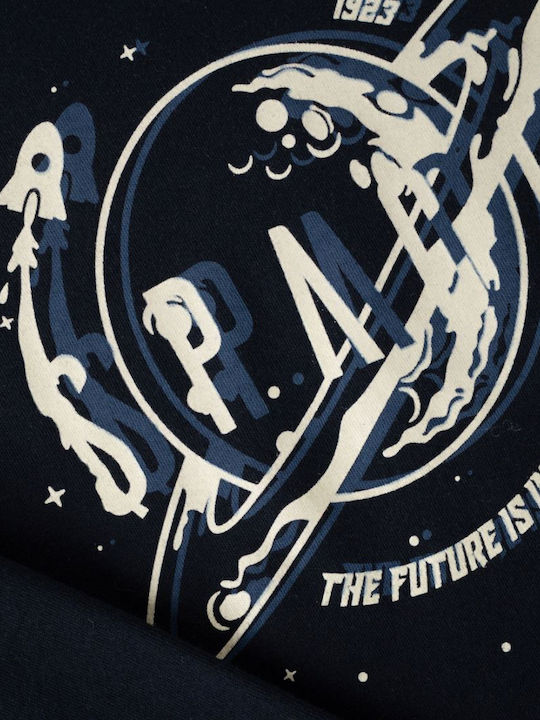 Minerva Kids Winter Pajamas Blue Marine Space Space