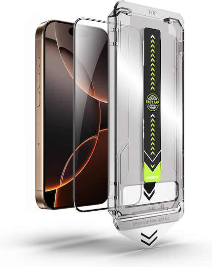 Techsuit Tempered Glass Negru (iPhone Air)