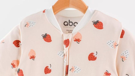 abo Winter Sleeping Bag with Feet 2.5 Tog Strawberry