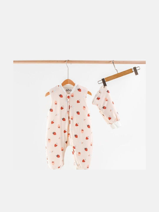 abo Winter Sleeping Bag with Feet 2.5 Tog Strawberry
