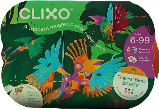 Clixo Jucărie Magnetică de Construcție pentru Copii de 3+ Ani