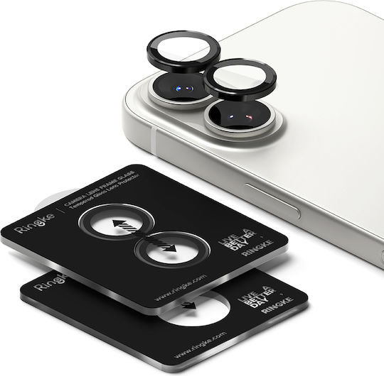 Ringke Протектор за Рамка на Камера 2 Броя iPhone 17 Черен