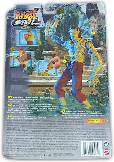 Φigură de acțiune Max Steel Max Steel Super Spit Bio Constrictor