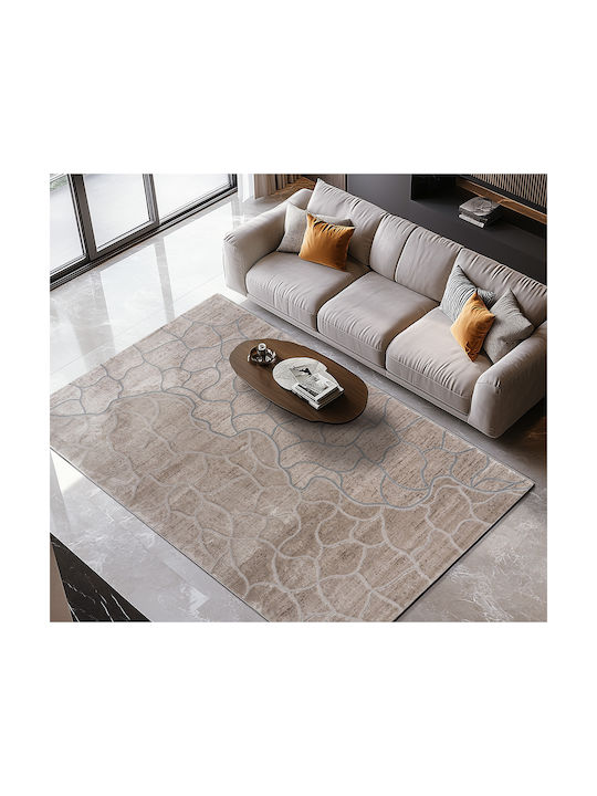 Beauty Home Χαλί 133x190cm Μπεζ, Γκρι Beauty Home Χαλί 133x190cm Μπεζ, Γκρι