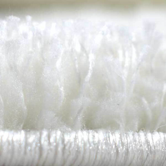 SpitiBazaar Covor Rectangular Shaggy Din blană Alb