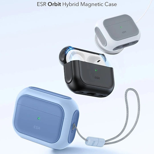 ESR Orbit Hybrid Halolock Case Plastic / Silicone Powder Blue for Apple AirPods Pro 3