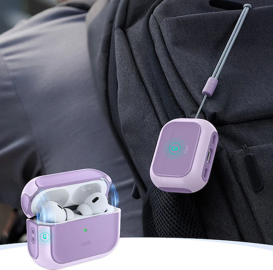 ESR Orbit Hybrid Halolock Case Plastic / Silicone Lavender for Apple AirPods Pro 3