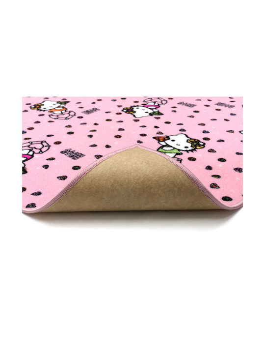 Covor pentru copii Playroom Roz Pisică 133x190