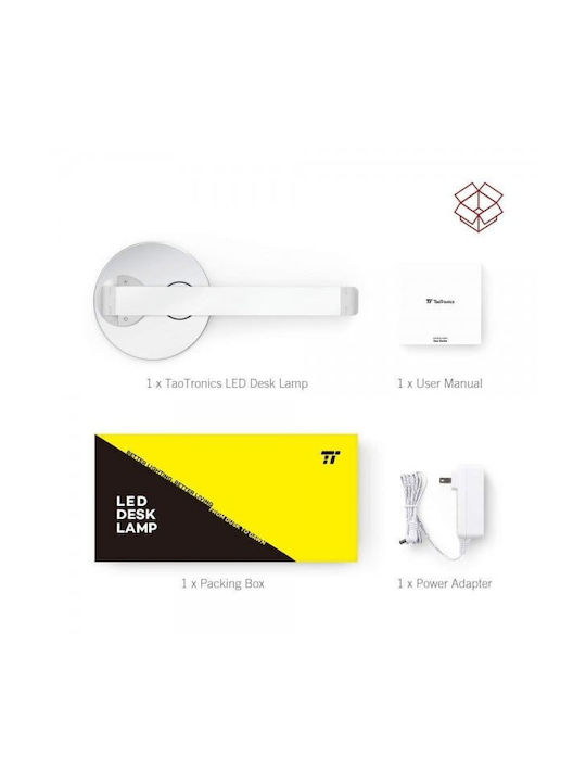 TaoTronics LED Lumină de Birou în Culoarea Alb