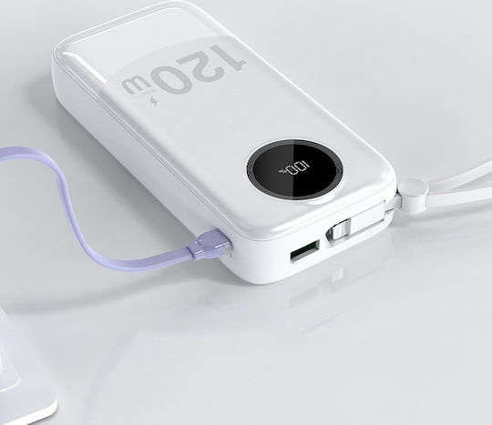 Dudao K13PRo Power Bank 20000mAh 22.5W with USB-A Port Power Delivery White
