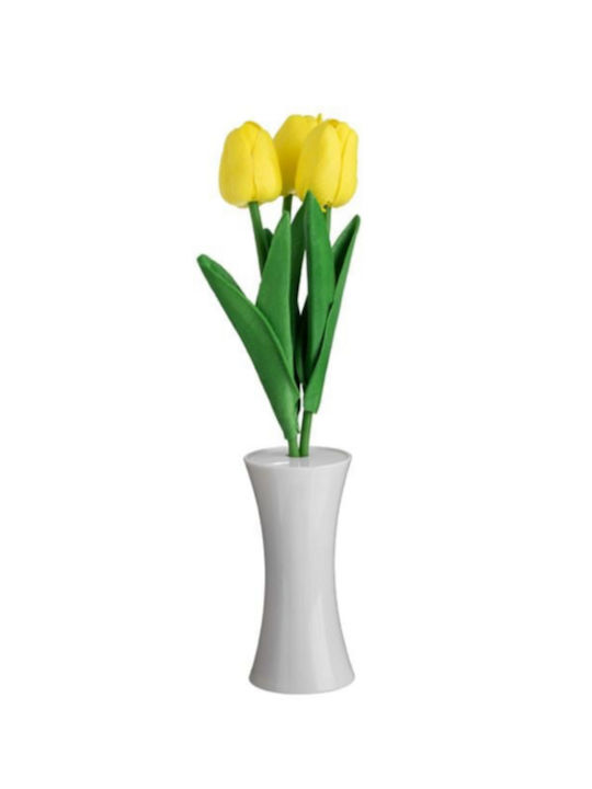 LED-Beleuchteter Blumenstrauß Mit Batterien Gelbe Tulpen 31cm