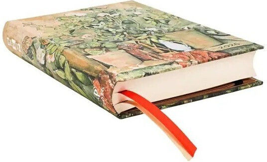 2026 Daily Diary Cezannes Terracotta Pots Flowers Midi 13x18 Hard Cover Elastic Closure Paperblanks 9780349707525