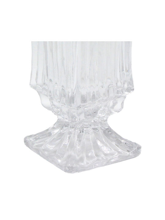 Keskor Decorative Vase Transparent 9.5x9.5x18.5cm