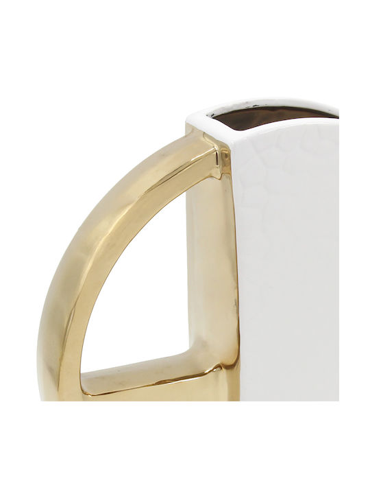 Keskor Decorative Vase White 25x6x25cm