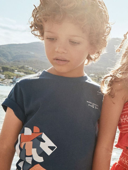 Παιδικό T-shirt Navy Μπλε Creativity