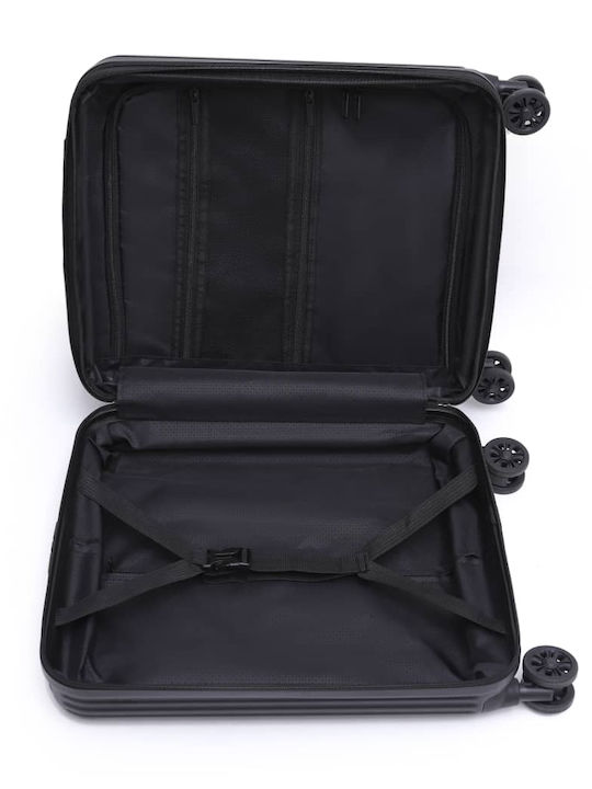 CabinFly Valiză de Călătorie Cabină Negru cu 4 roți Înălțime 55cm