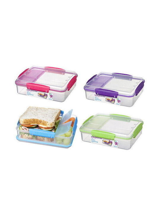 Sistema Microwave Plastic Lunch Box Green 975ml