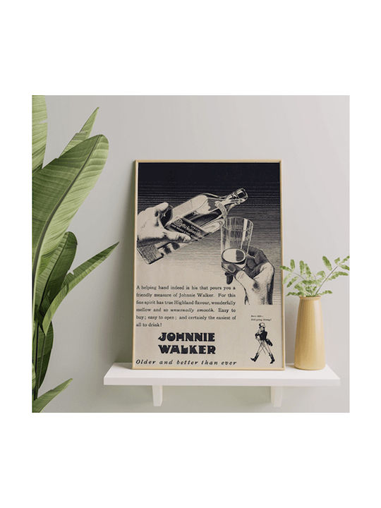 Плакат Johnnie Walker Типографски 30x40