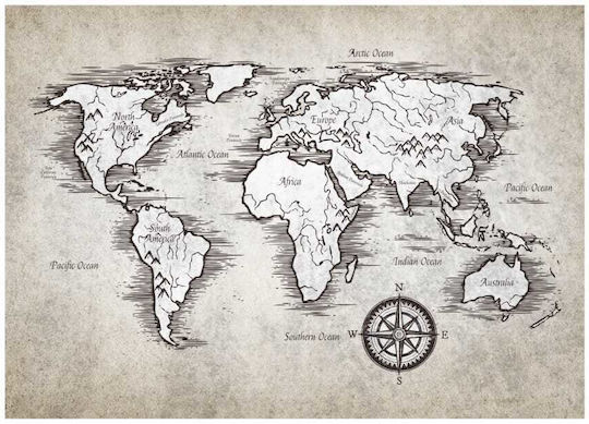 Καμβάς World Map 100χ150