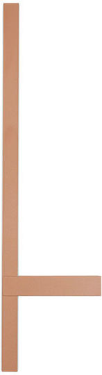 Zambelis Lights Lamp Wall with Integrated LED and Warm White Light Red
