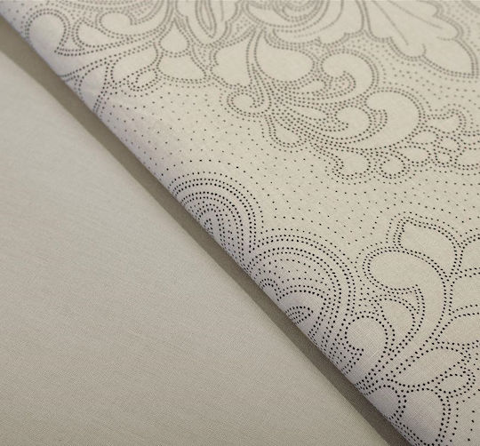 Dimcol Bettwäsche-Set Überdoppel 240x270cm. Artemis 702 Beige 4Stück