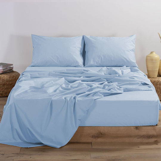 Nef-Nef Homeware Sheet for Single Bed 170x270cm. Basic Coral