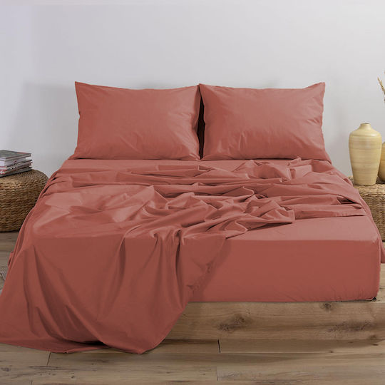Nef-Nef Homeware Sheet Semi Double with Elastic 120x200+30cm. Basic Apple
