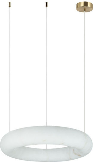 Zambelis Lights LED Κρεμαστό Φωτιστικό Μπρούτζινο