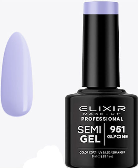 Elixir Semi Gel Ημιμόνιμο Βερνίκι Νυχιών 951 Glycine 8ml