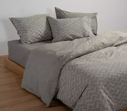 Nef-Nef Homeware Duvet Cover Set Cotton Single with Pillowcase 160x230 Green Green