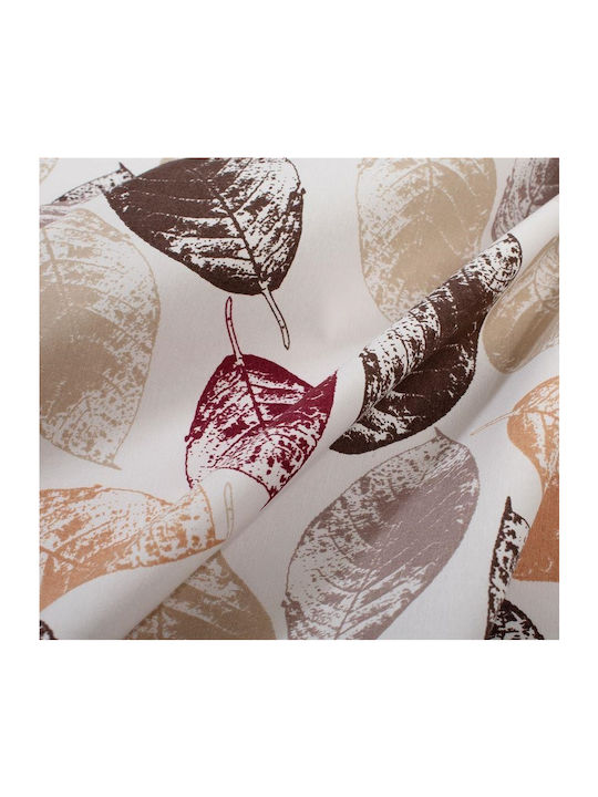 Dimcol Tablecloth Stain Resistant Set 2pcs Leaves 467 Brown 140x300cm