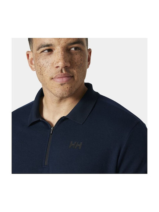 Men's Short Sleeve Blouse Navy Blue