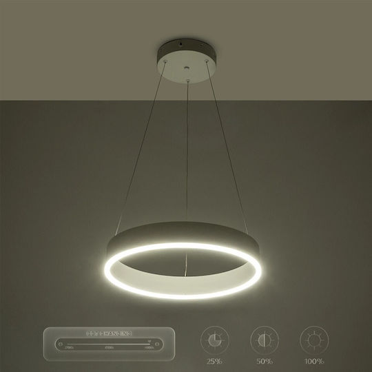 GloboStar Venom Ceiling Light White LED with Adjustable White Light 40x40cm