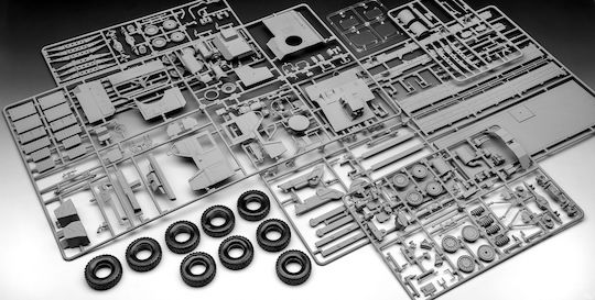 Revell Military Model Figure Truck Man 10t Milgl.8x8 245 Pieces