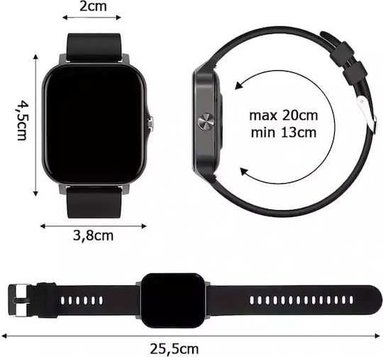 Verk Group Smartwatch (Μαύρο)