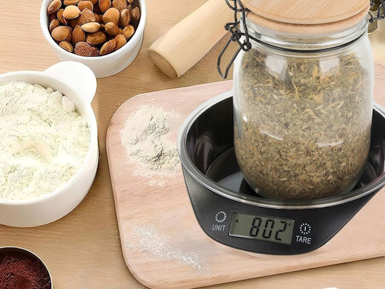 Digital Kitchen Scale with Bucket up to 5kg Black AT07241
