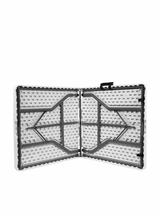 Tisch Zusammenklappbar White, Grey 180x70x74cm