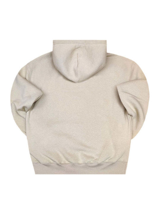 Φούτερ με Κουκούλα Beige