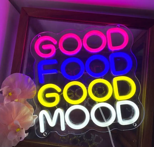 Neon Inscris LED Cu o singură față 23x23cm