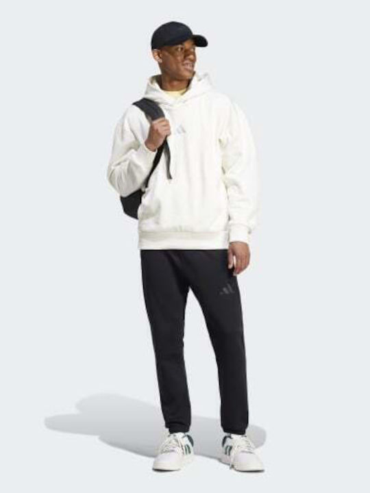 All Szn Φούτερ με Κουκούλα White
