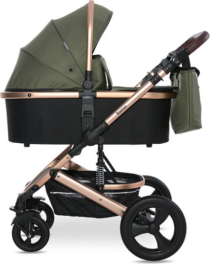 Lorelli Boston Adjustable 3 in 1 Baby Stroller Suitable for Newborn Loden Green 14kg