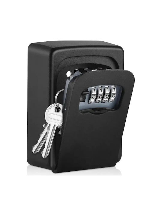 Panora Suport De Chei Cu Combinație Metalic Cu Roată Cu Combinație 11.5x9.5cm Montare Pe Perete