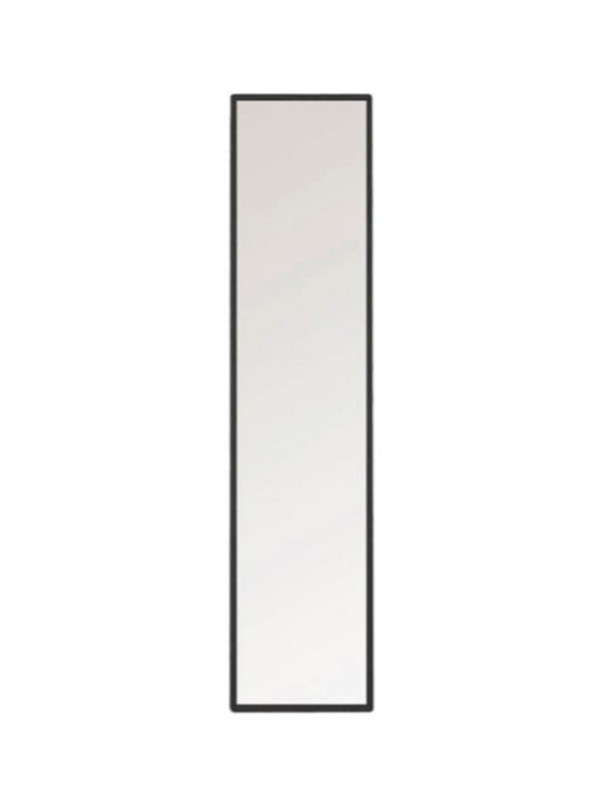 Oglindă De Podea Cu Cadru Din Lemn Negru 160x40cm